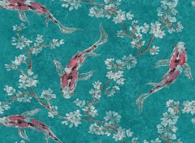 Keleti Tapéta A Nappaliba Vinil Hal Nyugtatja Növényi Motívum Levelek