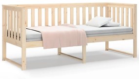 kanapéágy ágy matrac 75x190 cm tömör fa fenyőfa