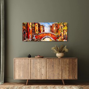 Kép - Olajfestmény a városról III. (120x50 cm)