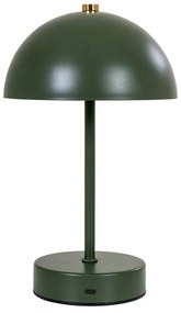 Sötétzöld LED asztali lámpa fém búrával (magasság 25 cm) Holt – House Nordic