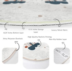 Krémszínű gyerek szőnyeg ø 120 cm Comfort – Mila Home