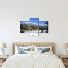 Kép - havas hegyek télen (90x60 cm)