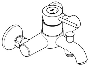 GROHE 32865000 - BAUCLASSIC DN 15 kádcsaptelep, fényes króm