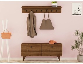 Fali akasztó cipővel Rupa Walnut