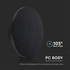 LED Kültéri fali lámpa LED/12W/230V 3000K IP65 fekete