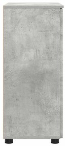 Fürdőszoba Székény ajtóval Beton szürke 60 x 35 x 80 cm Faanyag