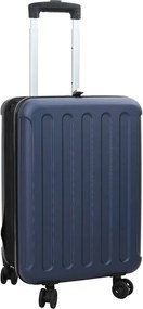 vidaXL Bőrönd zárral Sötétkék 34 x 23 x 55.5 cm ABS Műanyag