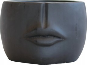 Fekete virágtartó száj L-es