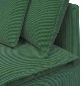 dzsungel zöld moduláris kanapé sarokmodul párnákkal 100 cm