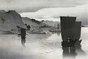 Divatos Flizelin Tapéta Ragasztóval Fali 3D Esti öböl 104x70 Ragasztó