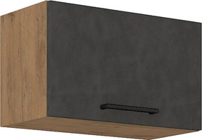 Felsőszekrény, tölgy lancelot/szürke matt, VEGA 60 GU-36 1F