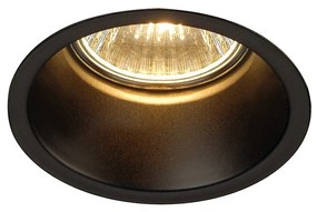 Süllyesztett lámpa, fekete, GU10, SLV Horn 112910