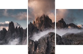 Kép - A ködben rejtett olasz dolomitok (90x60 cm)