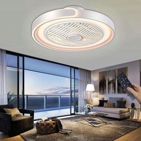 Mennyezeti lámpa ventilátorral, 72 W, 7200 lm fehér