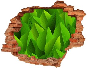 3d-s lyukat fali matrica Zöld levelek nd-c-90288454