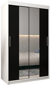 Ruhásszekrény 120 cm Toki 1 (matt fekete + matt fekete). 1064888