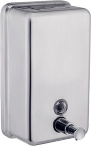 Acél adagoló Ezüst folyékony szappan adagoló 1L falra szerelhető HIGI24