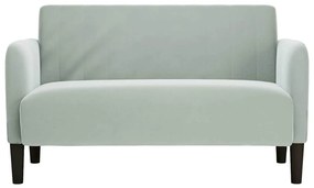 világosszürke bársony loveseat kanapé 109 cm