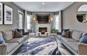 Kék gyapjú szőnyeg 160x240 cm Albo – Agnella