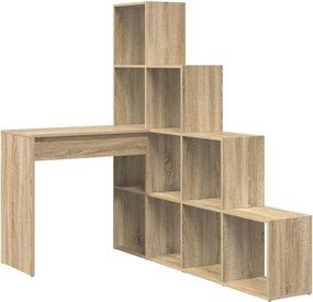 vidaXL Sarokíróasztal Sonoma tölgy 101,5 x 149,5 x 149,5 cm Faanyag