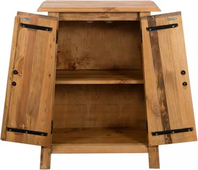 tömör újrahasznosított fenyőfa kisszekrény 59 x 32 x 80 cm
