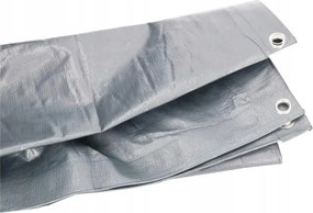 6m x 8m Ezüst Színű Építőipari Védőtakaró Pontyva