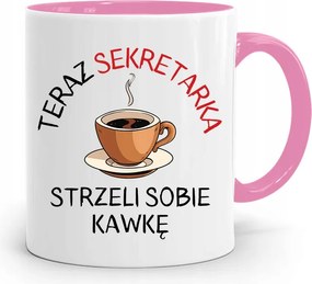 Rózsaszín Bögre Ajándék Titkárnőnek, fényképes nyomattal