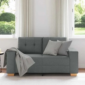 sötétszürke szövet loveseat kanapé 120 cm