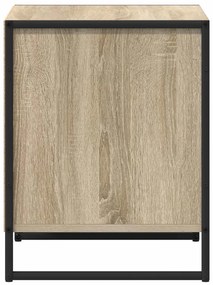 vidaXL Éjjeli asztal fiókkal Sonoma 50 x 39,5 x 50 cm Faanyag