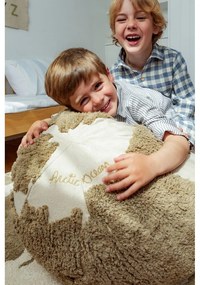 Zöld-krémszínű gyerek babzsákfotel World Map – Lorena Canals