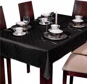 Abrosz Foltálló 240x120 Egész évben Elegáns Fekete és arany pöttyök SW32