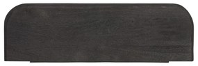 Fekete mangófa fali polc 50 cm Tarontu – Light &amp; Living
