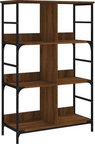 vidaXL barna tölgyszínű szerelt fa könyvespolc 78,5 x 33 x 117,5 cm