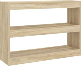 vidaXL sonoma tölgy térelválasztó könyvszekrény 100 x 30 x 72 cm