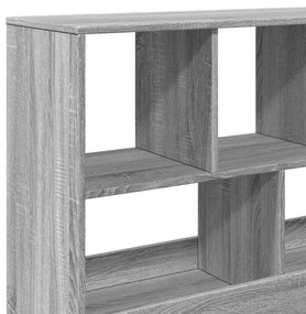 szürke sonoma színű szerelt fa térelválasztó 100 x 33 x 94,5 cm