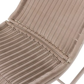 Bézs műrattan kerti fotel Tom – WOOOD