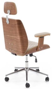 Gettysburg irodai szék, bézs / dió