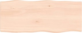 vidaXL asztallap 100x40x2 cm kezeletlen tömörfa tölgyfa élőszegélyes