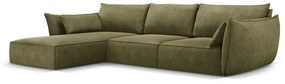 Zöld sarokkanapé (bal oldali) Vanda – Mazzini Sofas