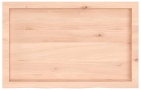 kezeletlen tömör tölgyfa fali polc 80x50x(2-4) cm