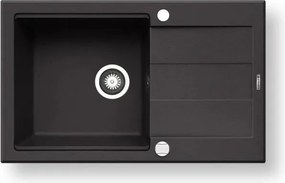 Pyramis 70167101 - SPARTA PLUS LUX konyhai mosogató 78x48 cm gránit/fekete