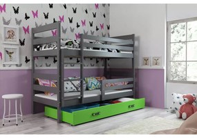 Gyerek emeletes ágy ERYK 90x200 cm - grafit Rözsaszín
