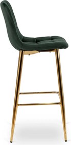 Bárszék zöld bársony, ARIEL