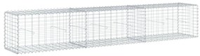horganyzott vas gabion kosár fedéllel 300 x 50 x 50 cm