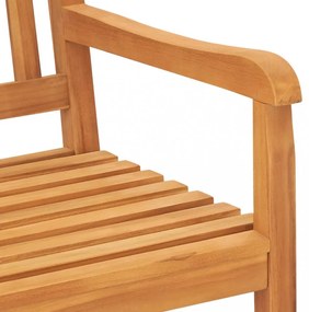 3 személyes tömör tíkfa kerti pad asztallal 150 cm