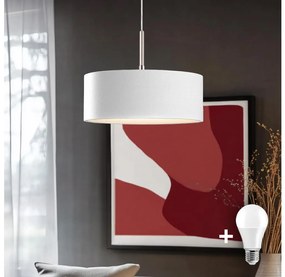 Eglo - LED Csillár zsinóron TUNJA 1xE27/60W/230V fehér