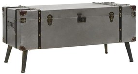 MDF és alumínium dohányzóasztal 102 x 51 x 47,5 cm