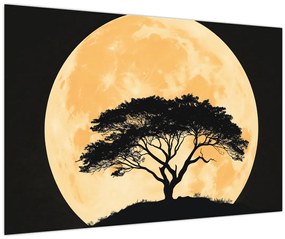 Kép – Fa arany teliholdban II. (90x60 cm)