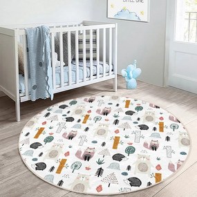Fehér gyerek szőnyeg ø 80 cm Comfort – Mila Home