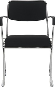 Tárgyolószék, fekete háló, DERYA NEW